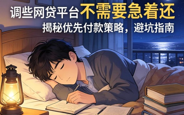 负债累累夜不能寐？哪些网贷平台不需要急着还？揭秘优先还款策略与避坑指南