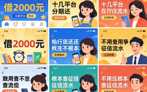 我试了十几个平台，发现借2000元分期还根本不用查征信流水