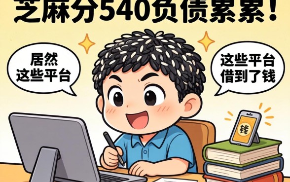 我芝麻分540负债累累,居然在这些平台借到了钱