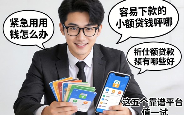 手头紧急需用钱怎么办？容易下款的小额贷款软件有哪些好？这五个靠谱平台值得一试