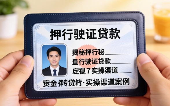 急需资金周转？揭秘押行驶证贷款的实操渠道与案例