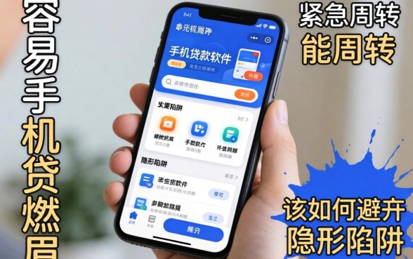 手头紧急需周转?哪些容易手机贷款软件能解燃眉之急,又该如何避开隐形陷阱?