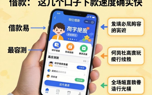实测最容易的手机借款，这几个口子下款速度确实快