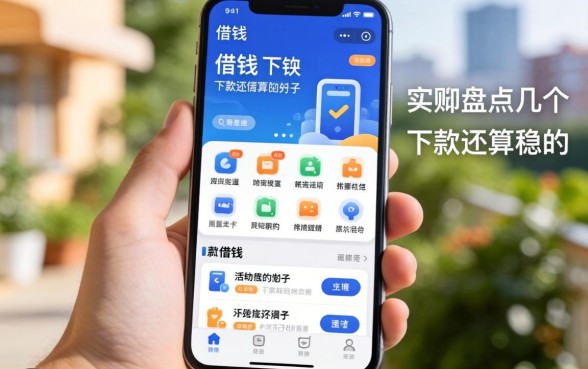手机有什么软件可借钱？实测盘点几个下款还算稳的口子