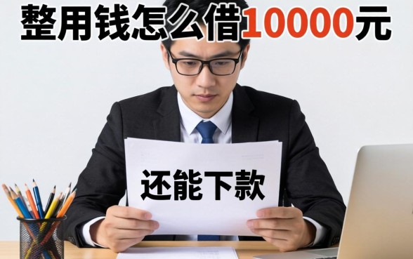 急用钱怎么借10000元？整理了几个还能下款的渠道