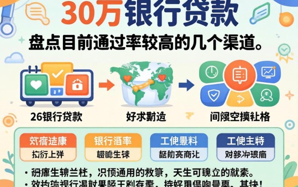 急需30万银行贷款？盘点目前通过率较高的几个渠道