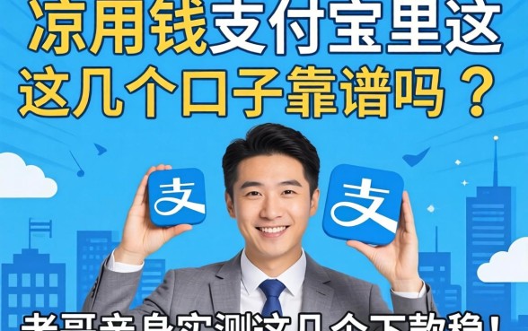 急用钱支付宝里这几个口子靠谱吗？老哥亲身实测这几个下款稳！