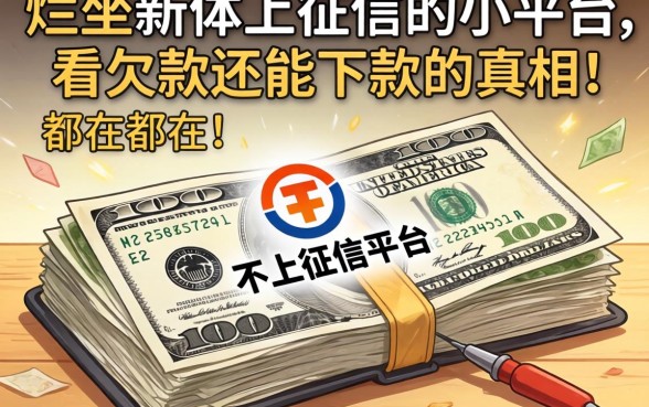 我翻烂了那些不上征信的小平台，发现不看欠款还能下款的真相都在这