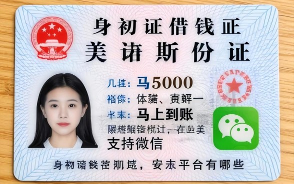 身份证借钱5000马上到账支持微信的平台有哪些?整理了几个