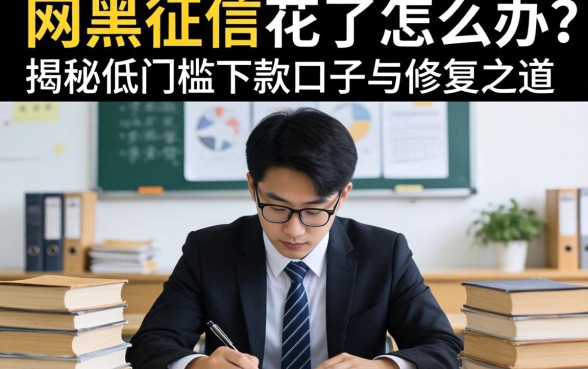 急需周转却四处碰壁?网黑征信花了怎么办?揭秘低门槛下款口子与修复之道