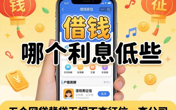 手机借钱哪个利息低些,详细阐述五个网贷无视不查征信app