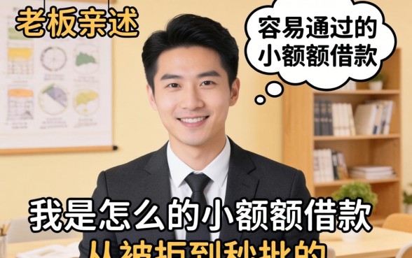 小老板亲述：容易通过的小额度借款，我是怎么从被拒到秒批的