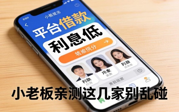 手机哪个平台借款利息低?小老板亲测这几家别乱碰