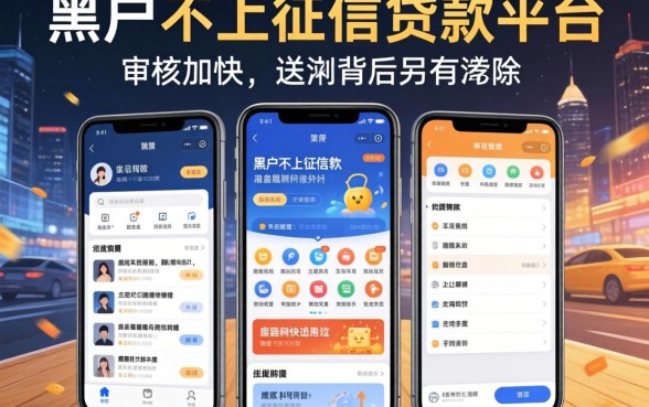 我试了几个所谓的黑户不上征信贷款平台，发现审核加快的app背后另有玄机