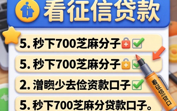 没有没有不看征信的贷款，整理5个秒下700芝麻分贷款口子