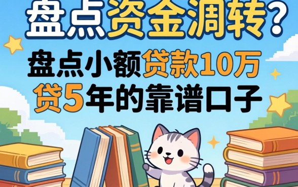 急需资金周转？盘点小额贷款10万贷5年的靠谱口子