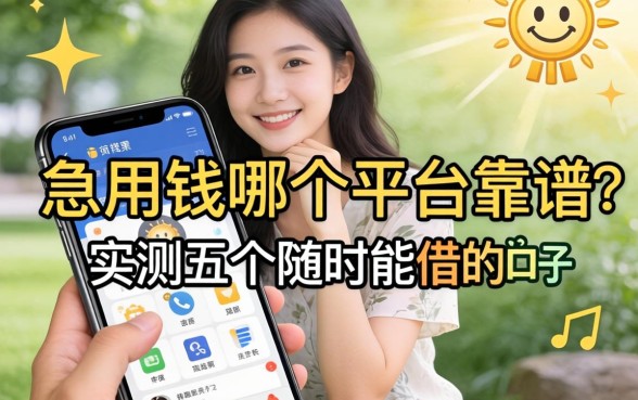 手机上急用钱哪个平台靠谱?实测五个随时能借的口子分享