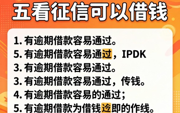 哪个平台不看征信可以借钱，详细阐述五个有逾期借款容易通过的软件