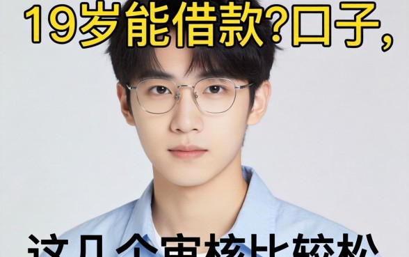 盘点19岁能借款的口子有哪些，这几个审核比较松