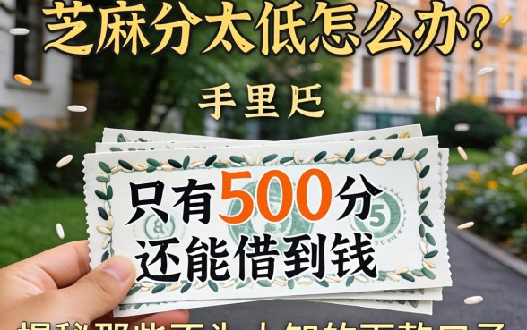 芝麻分太低怎么办?手里只有500分还能借到钱吗?揭秘那些不为人知的下款口子