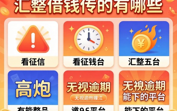 能快速借钱的平台,不看征信的有哪些,汇整五个高炮无视逾期能下的平台
