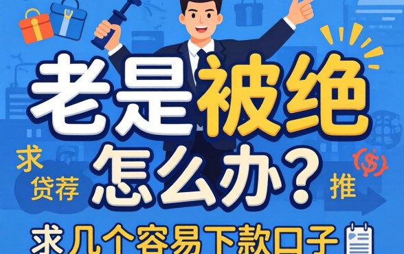 贷款老是被拒怎么办？求推荐几个容易下款的口子！