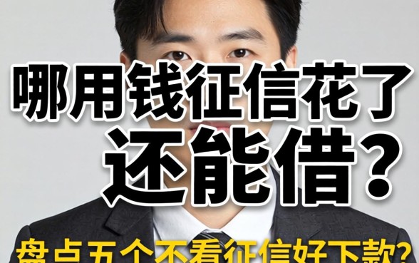 急用钱征信花了哪里还能借？盘点五个不看征信好下款的口子