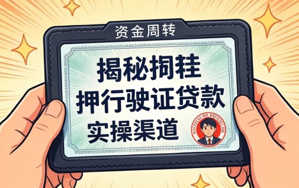 急需资金周转？揭秘押行驶证贷款的实操渠道与案例