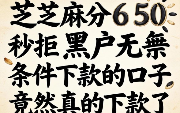 我芝麻分650秒拒,黑户无条件下款的口子竟然真的下款了