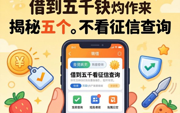 如何快速借到五千块,揭秘五个不看征信查询的软件