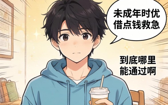 求助！未成年想借点钱救急，到底哪里能通过啊？