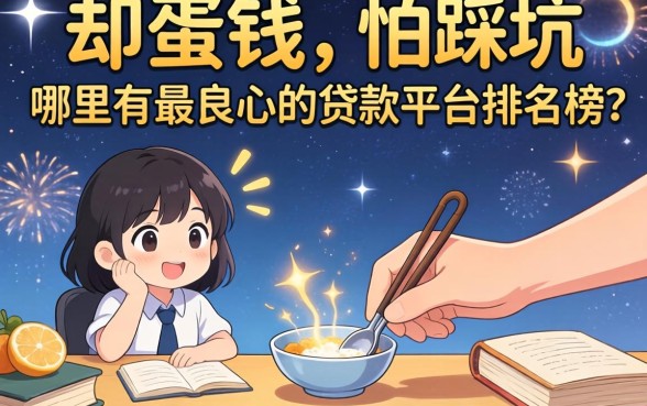 急需用钱却怕踩坑？哪里有最良心的贷款平台排名榜？这几个靠谱平台你知道吗？