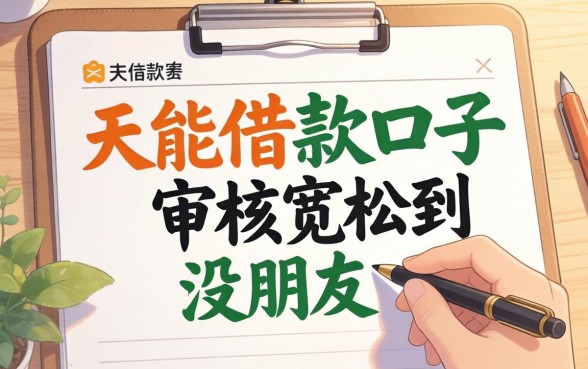 盘点几个现在能借款口子,审核宽松到没朋友