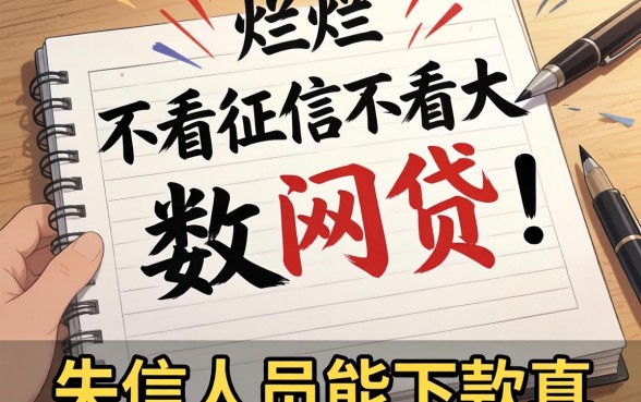 我翻烂了2026不看征信不看大数据的网贷，发现失信人员能下款的真相