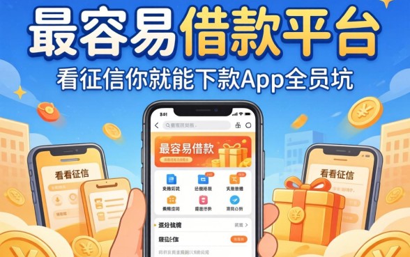 我试了2026年最容易借款平台,发现不看征信就能下款的app全是坑