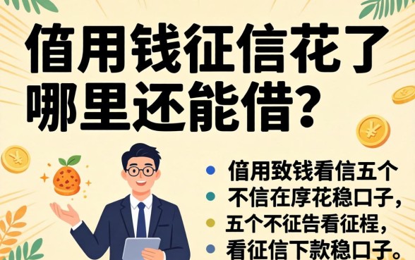 急用钱征信花了哪里还能借？分享五个不看征信下款稳的口子