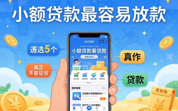 手机小额贷款最容易放款，遴选5个真正不查征信的贷款app