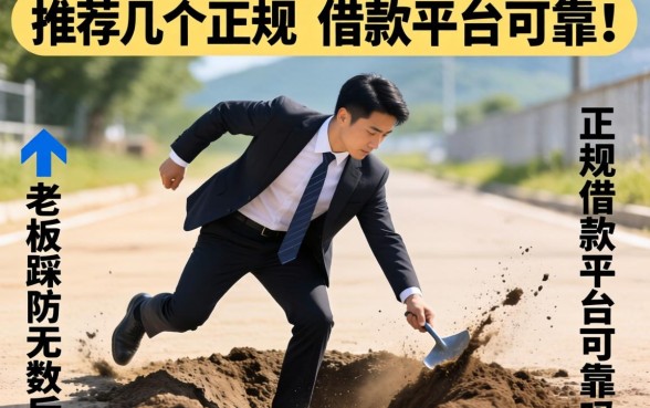 小老板踩坑无数后:推荐几个正规的借款平台可靠吗?