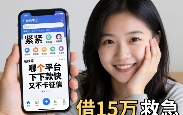 手头紧想借15万救急,哪个平台下款快又不卡征信?在线等挺急的!