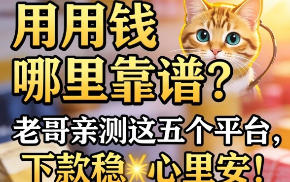 急用钱哪里靠谱?老哥亲测这五个平台,下款稳心里安!
