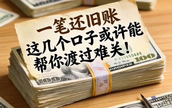 急需一笔钱还旧账？这几个口子或许能帮你渡过难关！