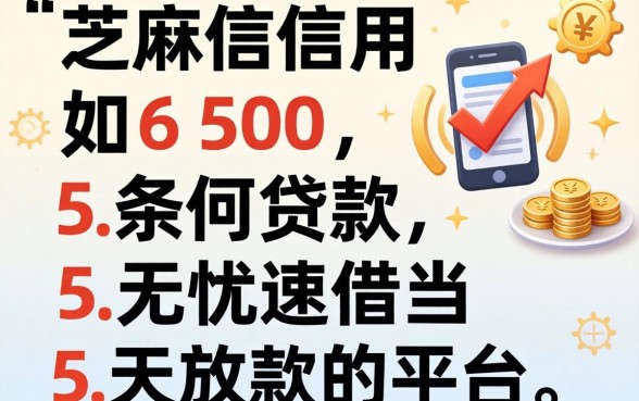 芝麻信用650如何贷款，条列5个无忧速借当天放款的平台