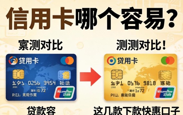 贷款和信用卡哪个容易?实测对比这几款下款快的口子