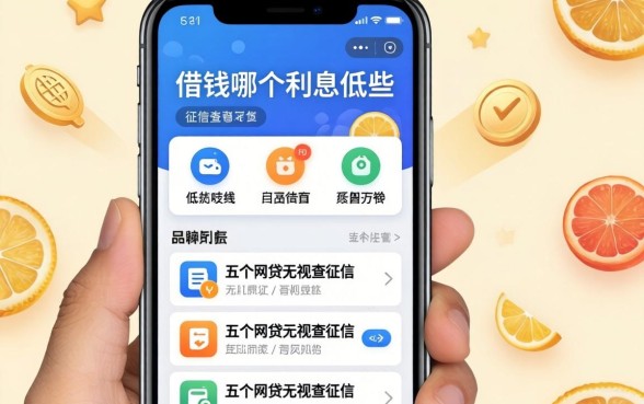 手机借钱哪个利息低些,详细阐述五个网贷无视不查征信app