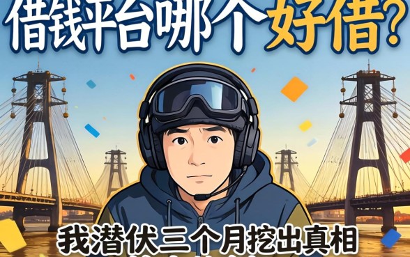 借钱平台哪个好借？我潜伏三个月挖出的真相