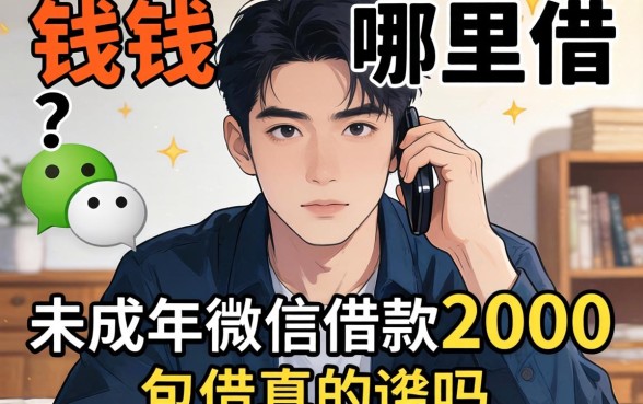 急需用钱哪里借？未成年微信借款2000包借真的靠谱吗？揭秘背后的真相与风险