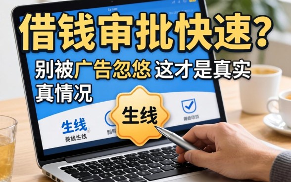 线上借钱审批快速？别被广告忽悠，这才是真实情况
