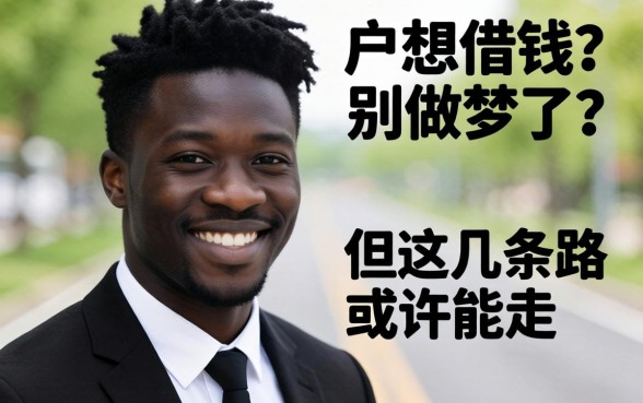 黑户想借钱？别做梦了，但这几条路或许能走
