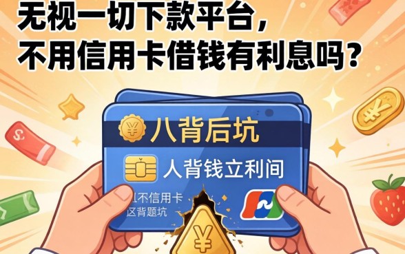 我试了那些无视一切下款的平台，发现不用信用卡借钱有利息吗这个问题背后的坑