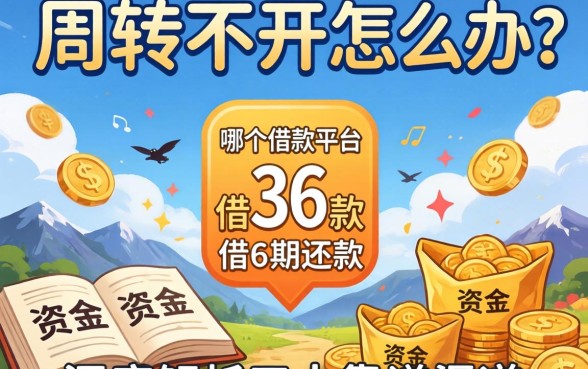 资金周转不开怎么办？哪个借款平台可以借36期还款？深度解析五大靠谱渠道